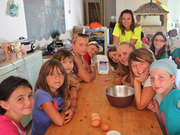 Atelier cuisine au club enfant